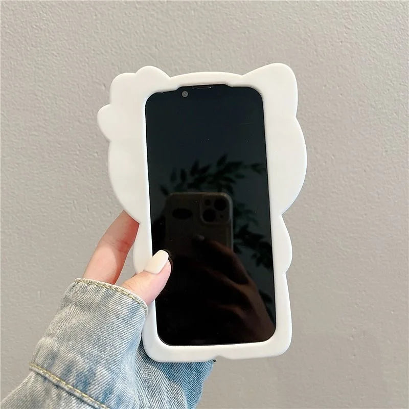 3D Candy Hello Kitty Cartoon Silicon Soft Phone Case for iPhone 17 16 15 Pro Max 14 Plus 12 Pro 13 Mini 11 7 8 X XS XR 4 5S