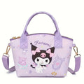 Hello Kitty & Friends Printed Tote Bag – Cute Cinnamoroll, Kuromi & My Melody Shoulder Handbag