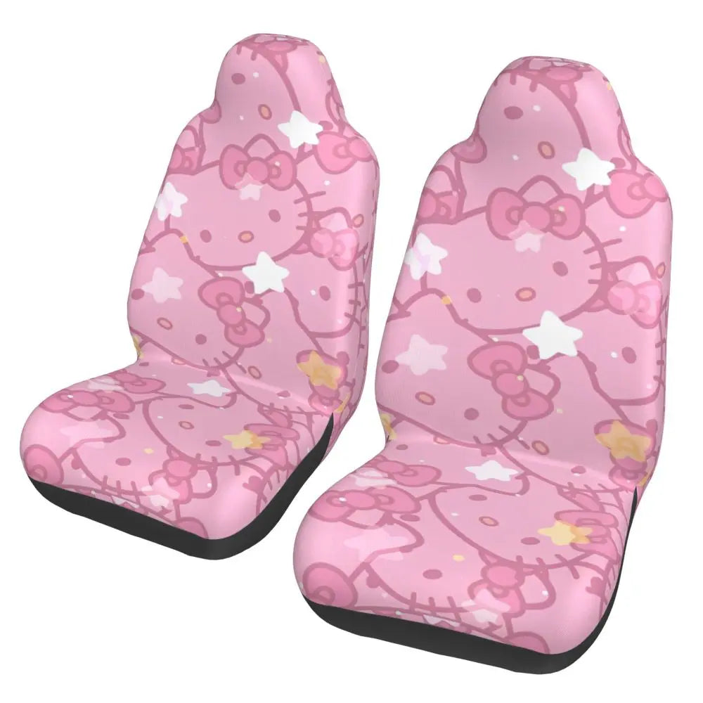 Hello Kitty Star Car Seat Cover – Universal All-Season Seat Protector for Cars, SUVs & Trucks