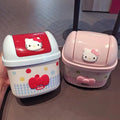 Cute Hello Kitty Flip-Top Desktop Trash Can – Mini Storage Bin for Office, Home & Kids Room
