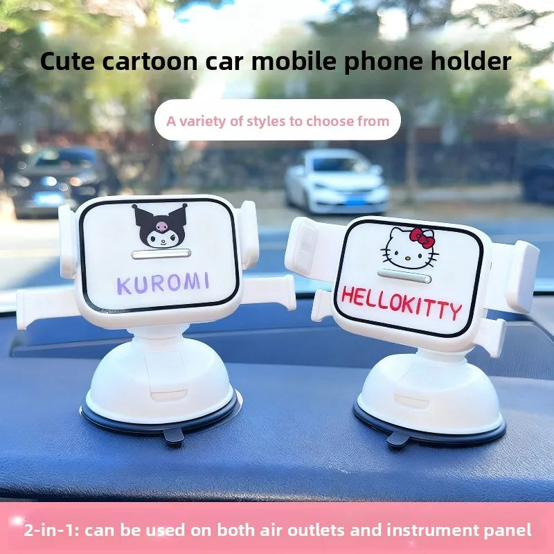 Hello Kitty Car Phone Holder – Cute Kawaii Air Vent Mount for Navigation & Hands-Free Driving