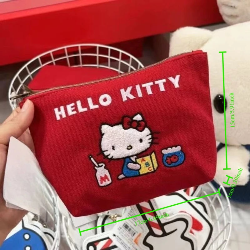 Hello Kitty Vintage Storage Handbag & Coin Purse Set – Cute Retro Fashion Bag for Women & Girls